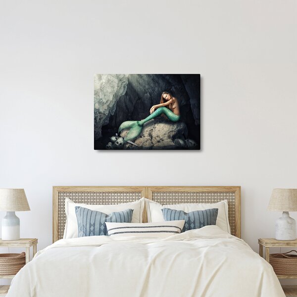 Slika - Sirena na stijeni (70x50 cm)