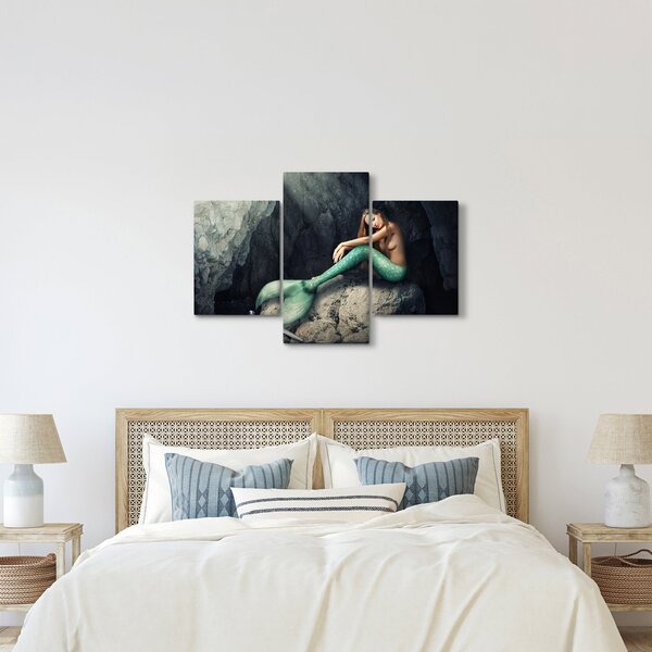 Slika - Sirena na stijeni (90x60 cm)