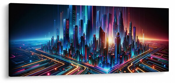 Slika - Grad budućnosti (120x50 cm)