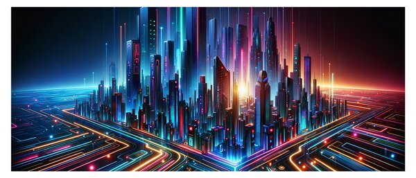 Slika - Grad budućnosti (120x50 cm)