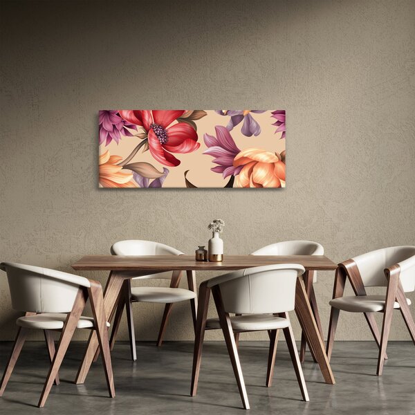 Slika - Vintage cvijeće (120x50 cm)