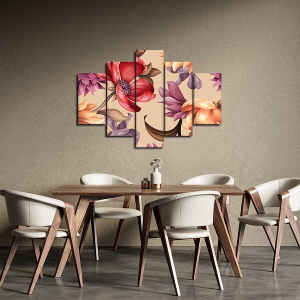 Slika - Vintage cvijeće (150x105 cm)