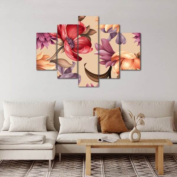 Slika - Vintage cvijeće (150x105 cm)