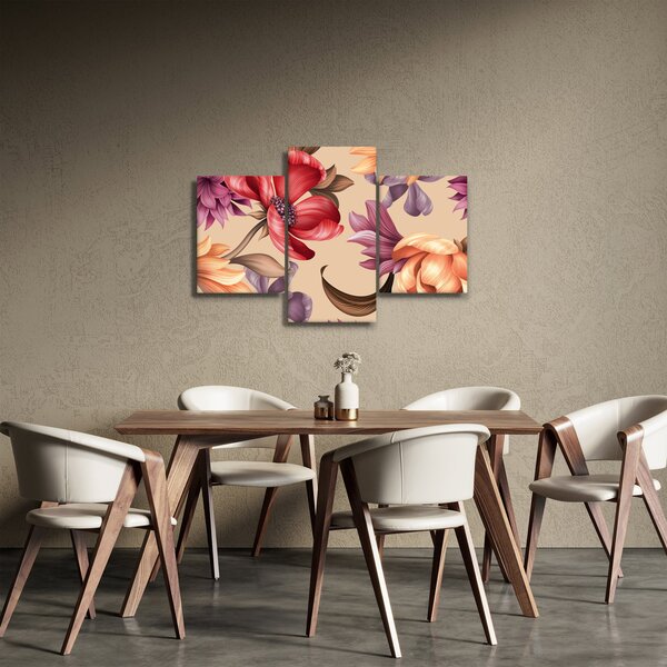Slika - Vintage cvijeće (90x60 cm)