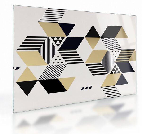 Staklena slika - Geometrijski oblici N⁰1 (70x50 cm)