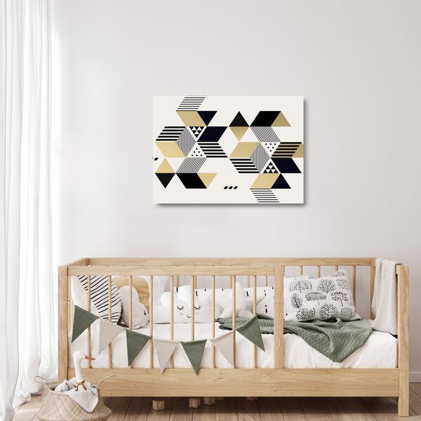 Staklena slika - Geometrijski oblici N⁰1 (70x50 cm)