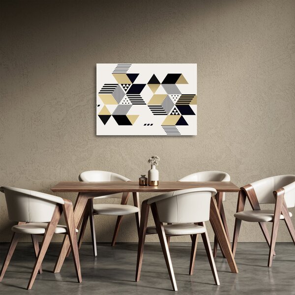 Staklena slika - Geometrijski oblici N⁰1 (70x50 cm)
