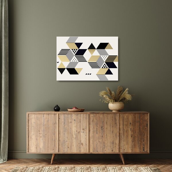 Staklena slika - Geometrijski oblici N⁰1 (70x50 cm)