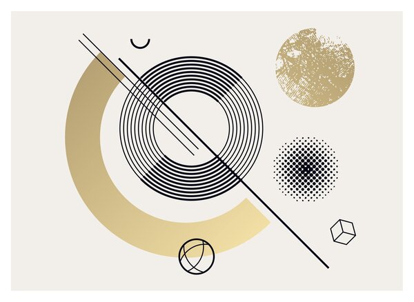 Slika - Geometrijski oblici N⁰2 (70x50 cm)