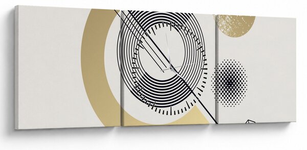 Slika - Geometrijski oblici N⁰2 (sa satom) (90x30 cm)