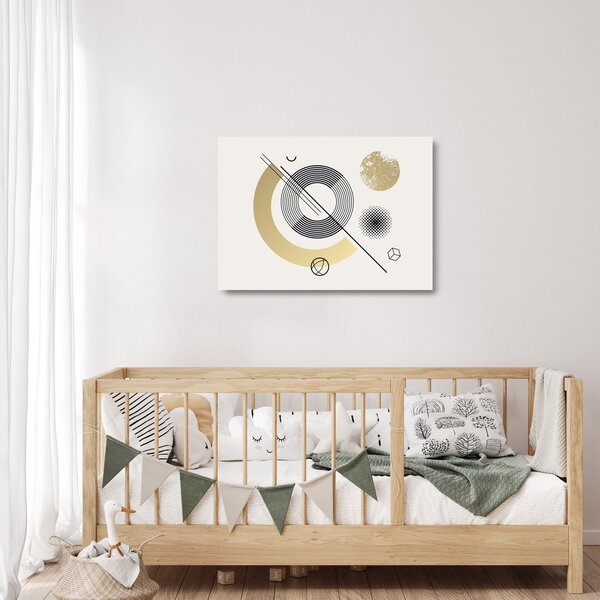 Staklena slika - Geometrijski oblici N⁰2 (70x50 cm)