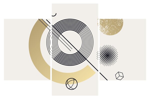 Slika - Geometrijski oblici N⁰2 (90x60 cm)
