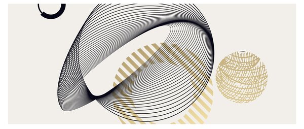 Slika - Geometrijski oblici N⁰3 (120x50 cm)