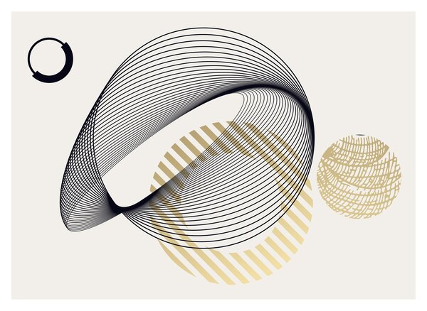 Slika - Geometrijski oblici N⁰3 (70x50 cm)