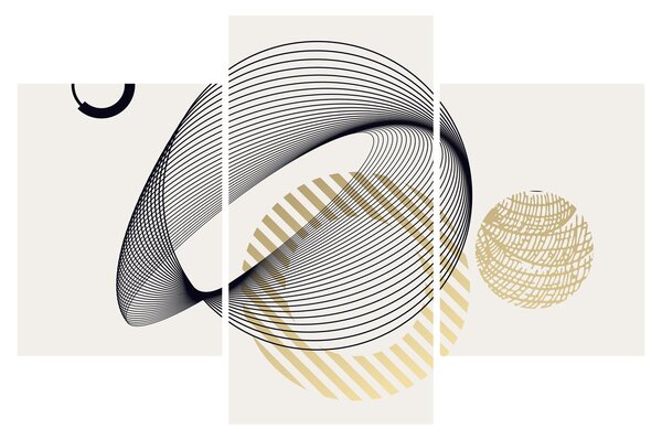 Slika - Geometrijski oblici N⁰3 (90x60 cm)