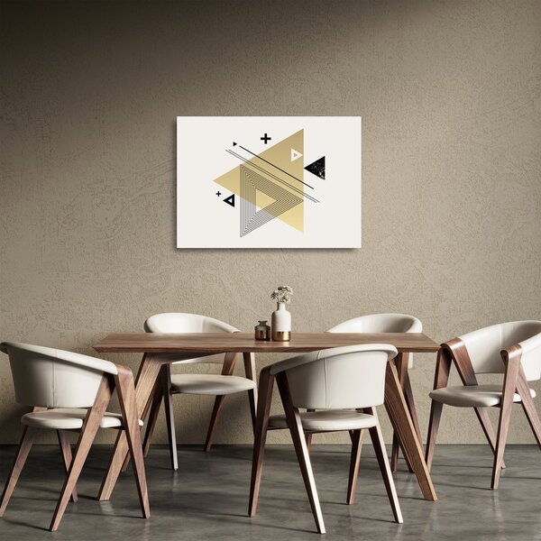 Staklena slika - Geometrijski oblici N⁰4 (70x50 cm)