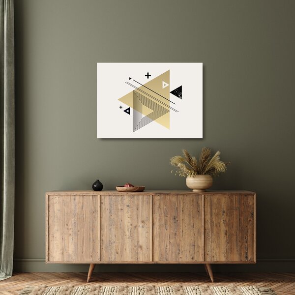 Staklena slika - Geometrijski oblici N⁰4 (70x50 cm)