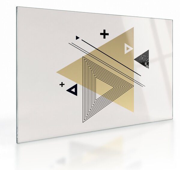 Staklena slika - Geometrijski oblici N⁰4 (70x50 cm)