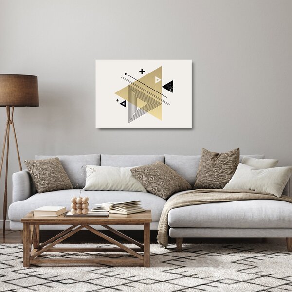 Staklena slika - Geometrijski oblici N⁰4 (70x50 cm)