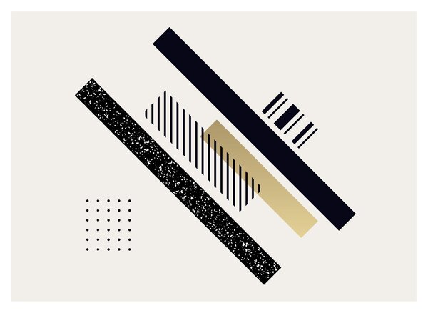 Slika - Geometrijski oblici N⁰5 (70x50 cm)