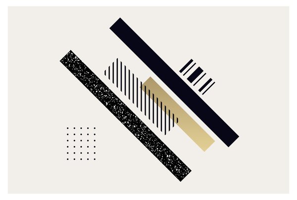 Slika - Geometrijski oblici N⁰5 (90x60 cm)