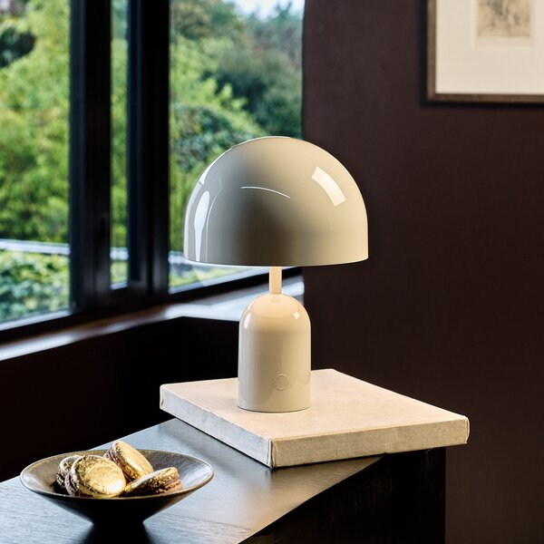 Stolne Lampa Tom Dixon, Bell, prigušiv, Sivo, Dnevna soba, Metal, Dizajn