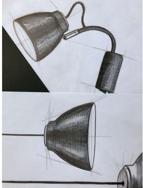 Zidne Svjetiljka Halo Design, Sivo, Dnevna soba, Metal