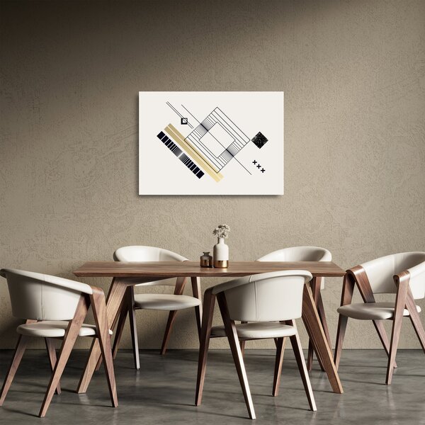 Staklena slika - Geometrijski oblici N⁰6 (70x50 cm)