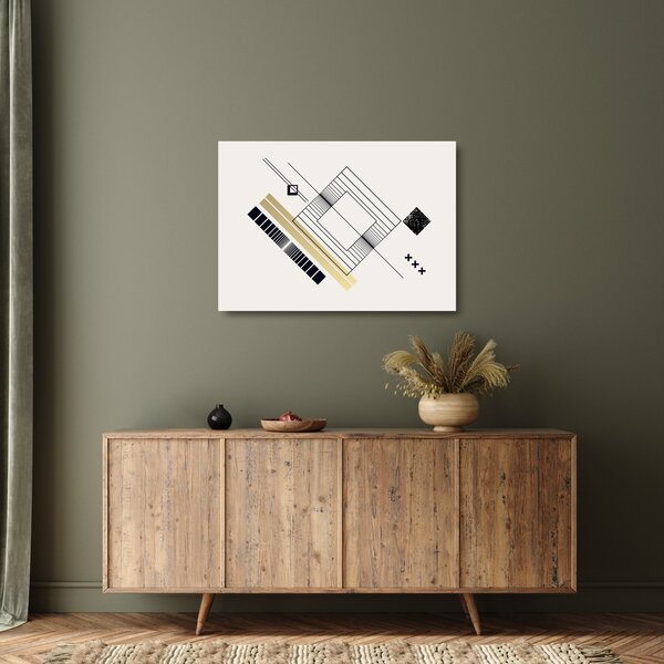 Staklena slika - Geometrijski oblici N⁰6 (70x50 cm)