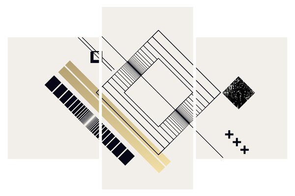 Slika - Geometrijski oblici N⁰6 (90x60 cm)