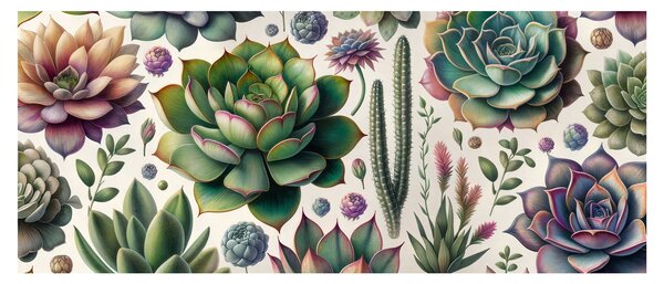 Slika - Sukulenti (120x50 cm)