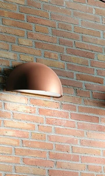 Rørhat LED vanjska zidna svjetiljka, bakar - Light-Point