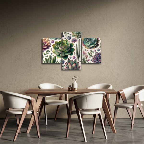 Slika - Sukulenti (90x60 cm)