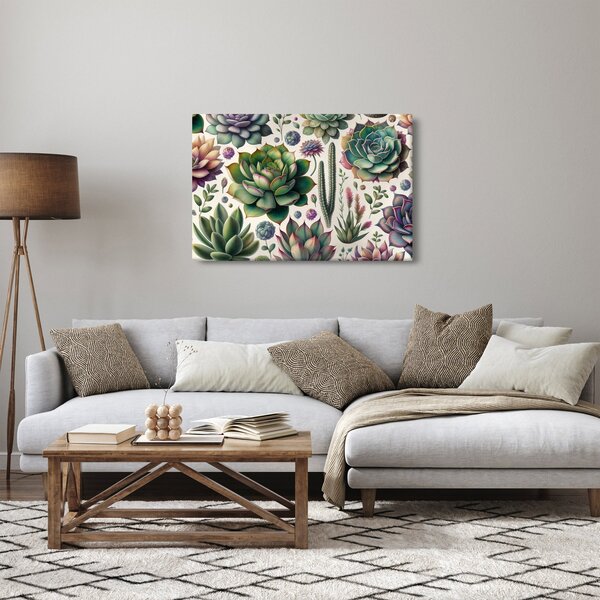 Slika - Sukulenti (90x60 cm)