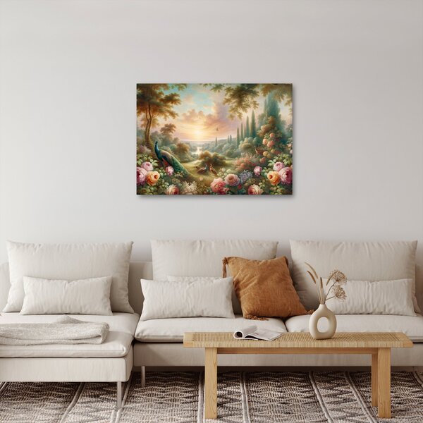 Slika - Paunovi u vrtu (70x50 cm)