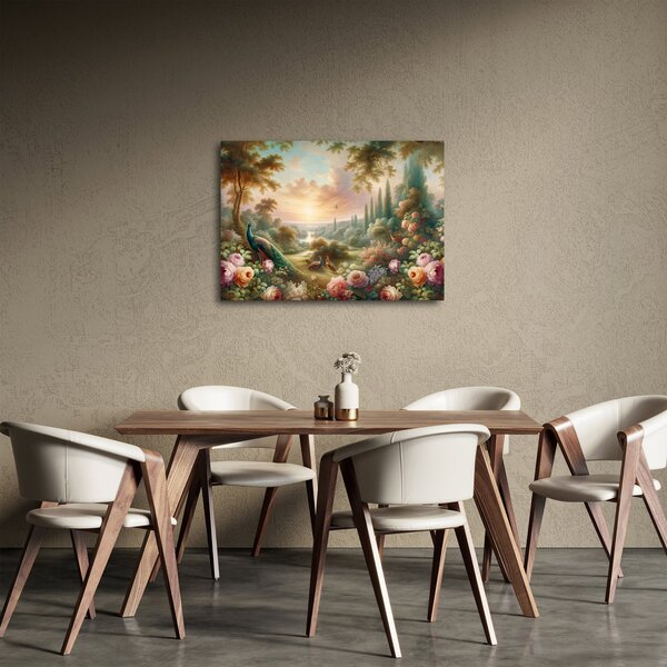 Slika - Paunovi u vrtu (70x50 cm)