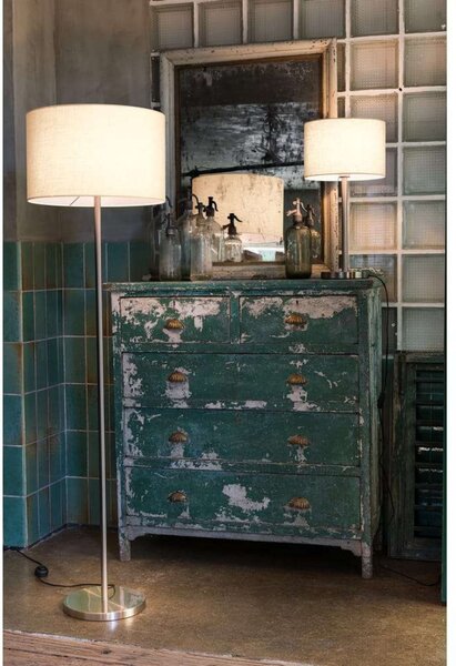 Podne Lampa SLV, Bijela, Dnevna soba, Metal, Vintage