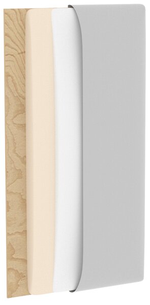 Tapecirani zidni panel QUADRATTA 20x50 cm, plavi Boja: Plava