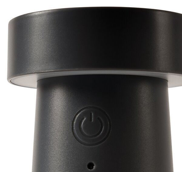 Stolne Lampa Lucande, Pepper, Sivo, Blagovaonica, Plastika, Moderan