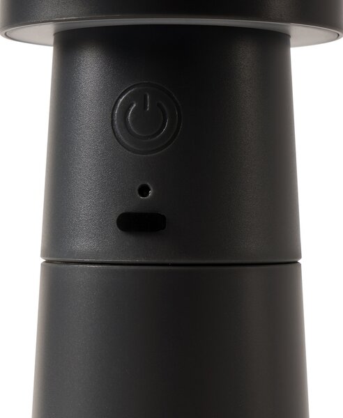 Stolne Lampa Lucande, Pepper, Sivo, Blagovaonica, Plastika, Moderan