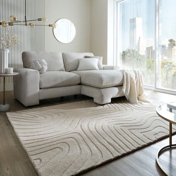 Krem ručno rađen vunen tepih 160x230 cm Mesmerise Natural – Flair Rugs