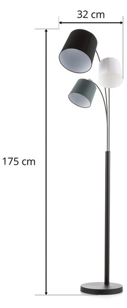 Podne Lampa By Rydéns, Foggy, Crno, Dnevna soba, Metal, Moderan