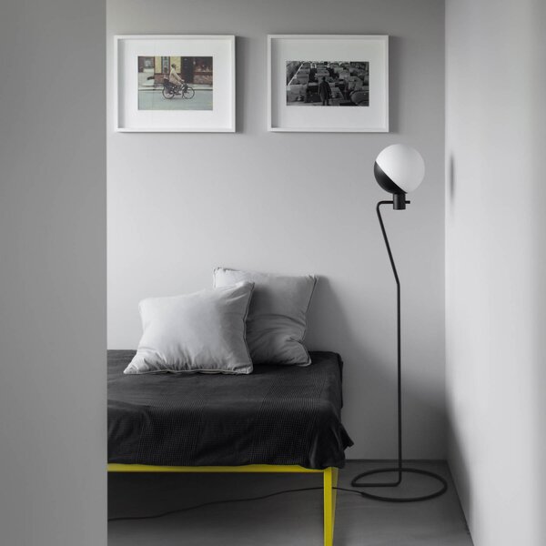Podne Lampa GRUPA, Baluna, prigušiv, Crno, Dnevna soba, Metal, Dizajn