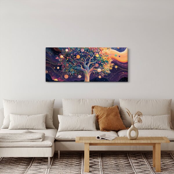 Slika – Ljubičasto drvo puno energije (120x50 cm)