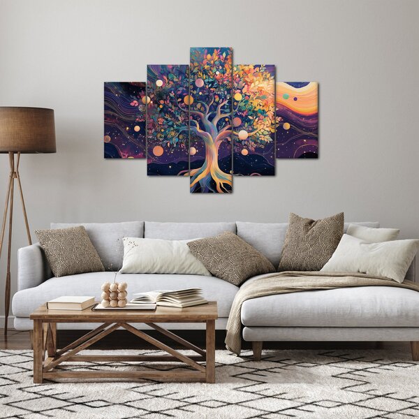 Slika – Ljubičasto drvo puno energije (150x105 cm)