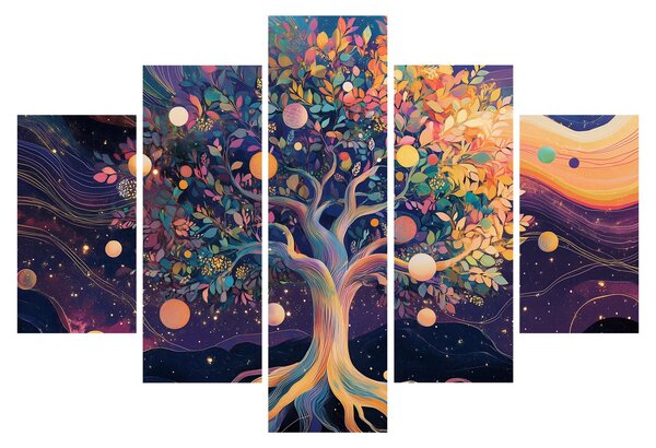 Slika – Ljubičasto drvo puno energije (150x105 cm)