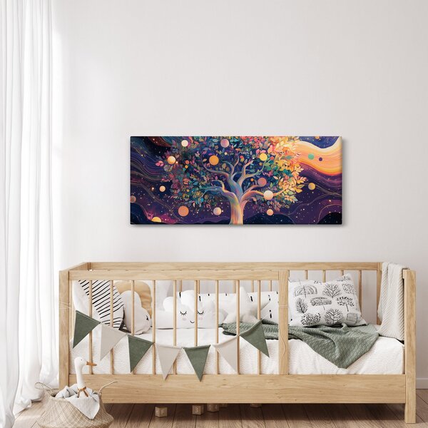 Slika – Ljubičasto drvo puno energije (120x50 cm)