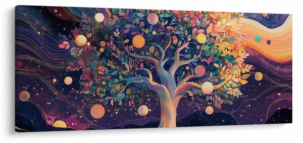 Slika – Ljubičasto drvo puno energije (120x50 cm)