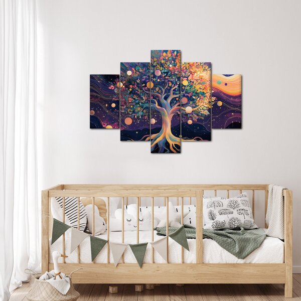 Slika – Ljubičasto drvo puno energije (150x105 cm)