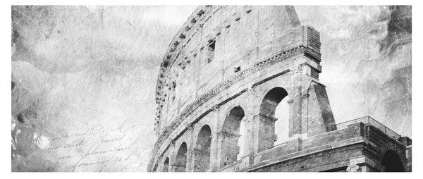 Slika - Stara razglednica grada N⁰1 (120x50 cm)